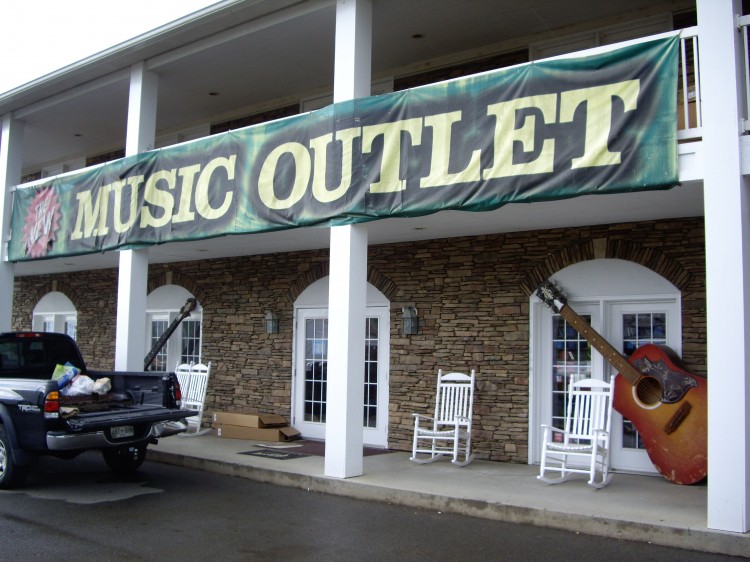 Entrance to The Music Outlet